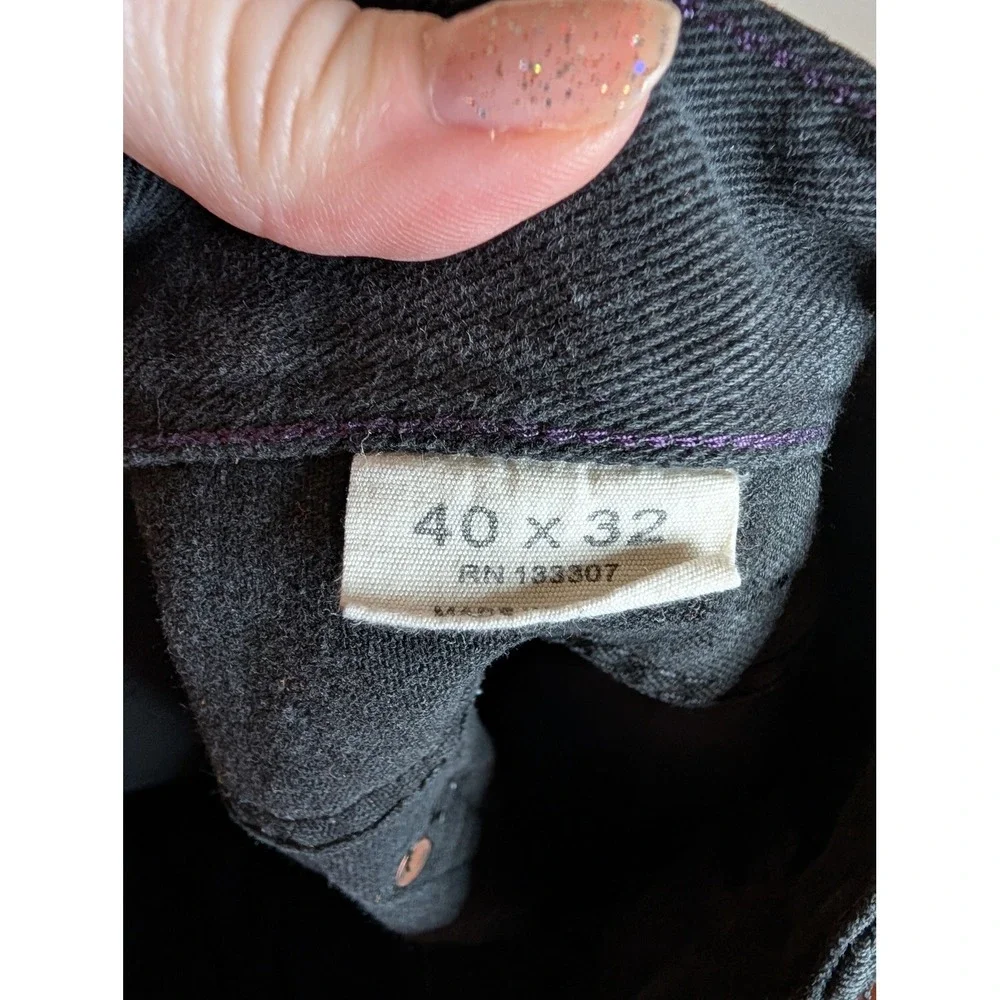 Sean John Straight Clayton Jeans Mens 40x32 Black Denim Pants 100% Cotton